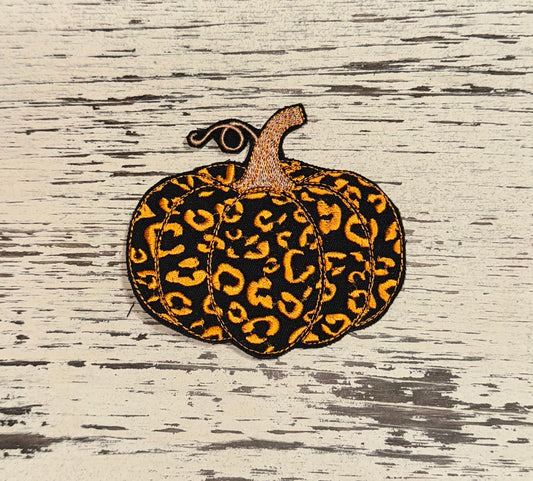 Leopard Pumpkin Hat Patch